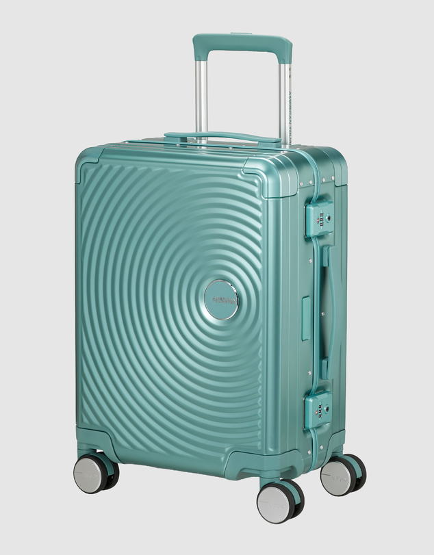 American Tourister - Soundbox Alu Carry-On Small 55cm Zipperless Suitcase