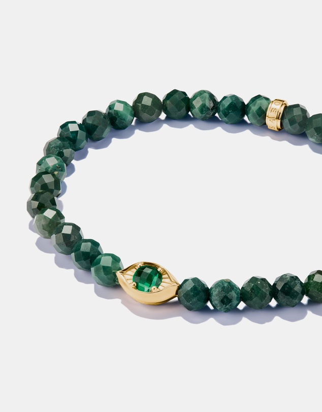 THOMAS SABO - THOMAS SABO Moss Agate Eye Bead Bracelet