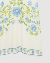Revibe - Repaired AERE Elladia Puff Sleeve Midi Dress - AU 16