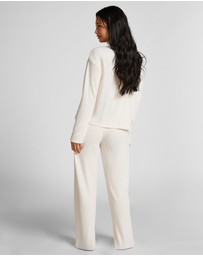 Hunkemoller - Long Sleeve Brushed Rib Jersey Top