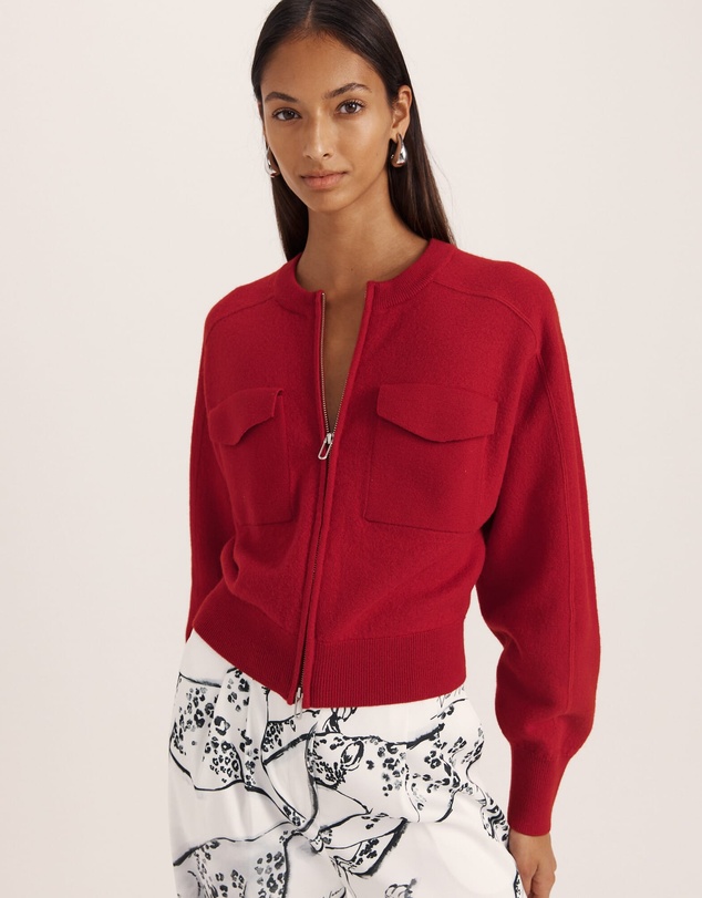 SABA - Amaya Boiled Wool Bomber