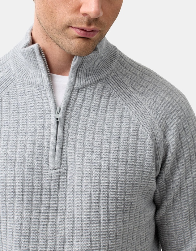Brooksfield - Half Zipped Knit