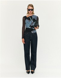 Staple the Label - Stas Mesh Top