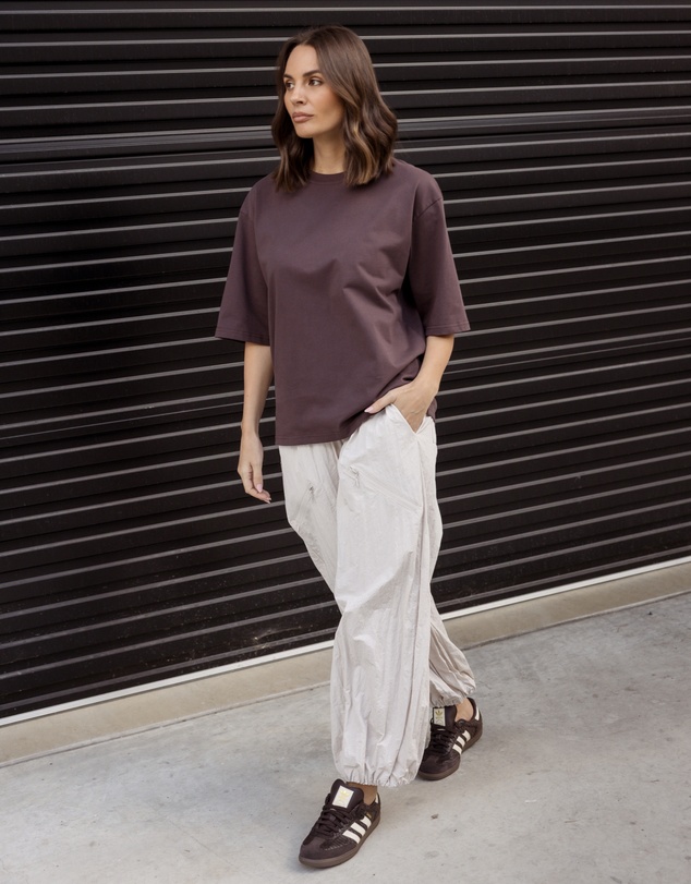 ALEXANDRA - Zuri T-Shirt Dark Cocoa
