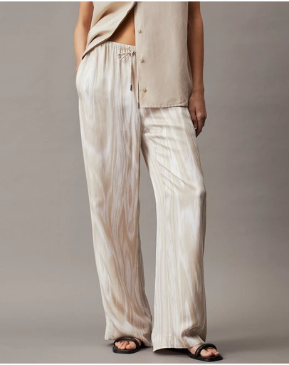 Calvin Klein - Relaxed Twill Printed Trousers