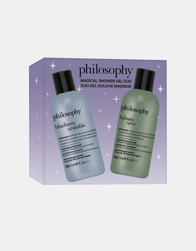 Philosophy - Philosophy Magical Shower Gel Duo Set 2 X 180mL Blueberry Crumble Baslam Spice