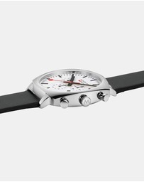 Mondaine - Official Swiss Railways Grand Cushion Vegan Grape Leather Watch Set
