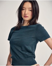 Oxford - Grace Short Sleeve Merino Knit