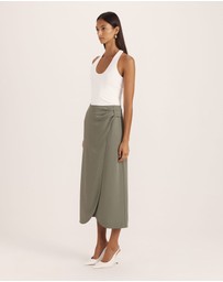 SABA - Dharma Drape Midi Skirt