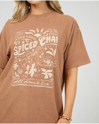 All About Eve - Nahla Relaxed Tee Cinnimon