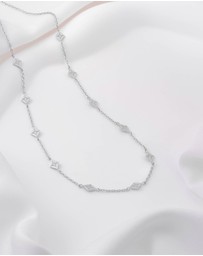 Wanderlust + Co - Zyia Silver Choker Necklace