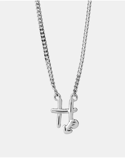 Karen Walker - H Initial Love Letter Necklace