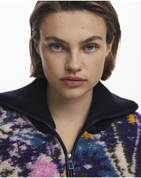 Desigual - Heathered bomber jacket