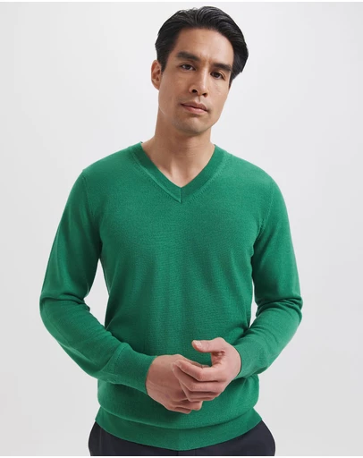 SABA - Franklin Merino Wool V Neck Knit