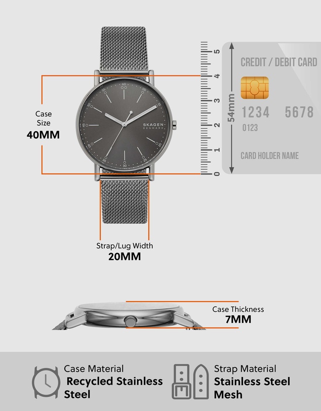 Skagen - Signatur Grey Analogue Watch SKW6577