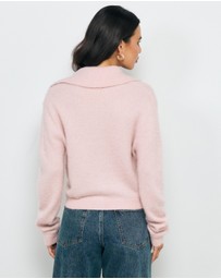AERE - Pia Brushed Knit Cardigan