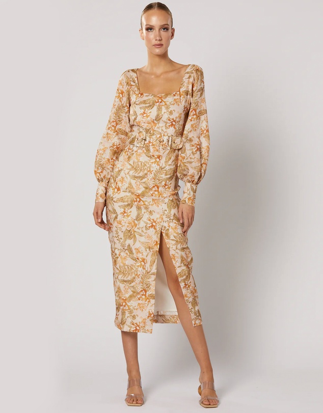 Winona - Brea Long Sleeve Midi Dress