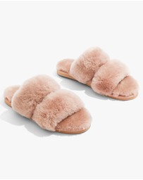 Country Road - Australian Made Shearling Double Slide