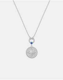 Ania Haie - Ania Haie Silver Eight-Pointed Star Signet Necklace