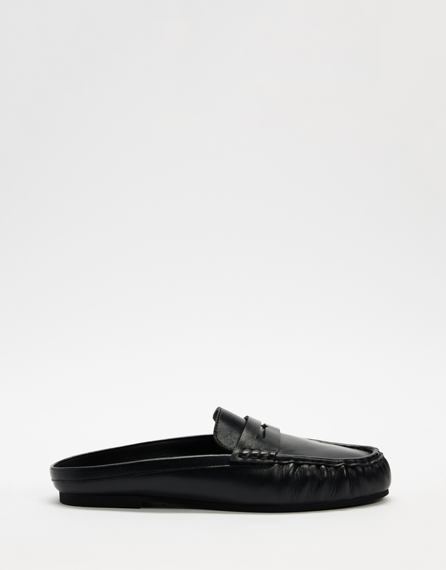 AERE - Slip On Leather Loafers - Women's