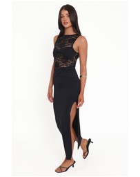 Petal & Pup - Tinashe Lace Midi Dress - Black
