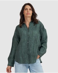 CAMIXA - Exalina Oversized Crinkle Linen Shirt