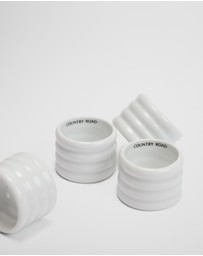 Country Road - Fraser Napkin Ring Set Of 4