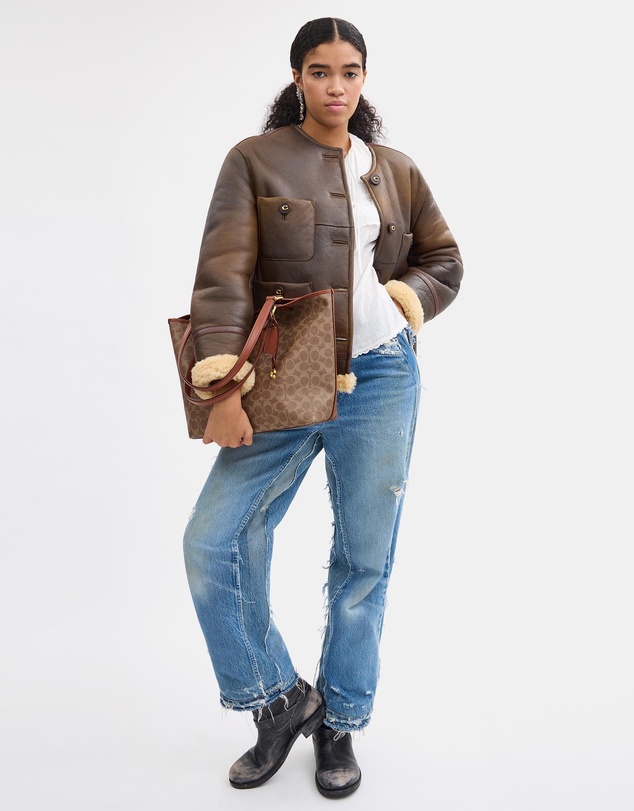 Coach - Coated Canvas Signature Day Tote Bag