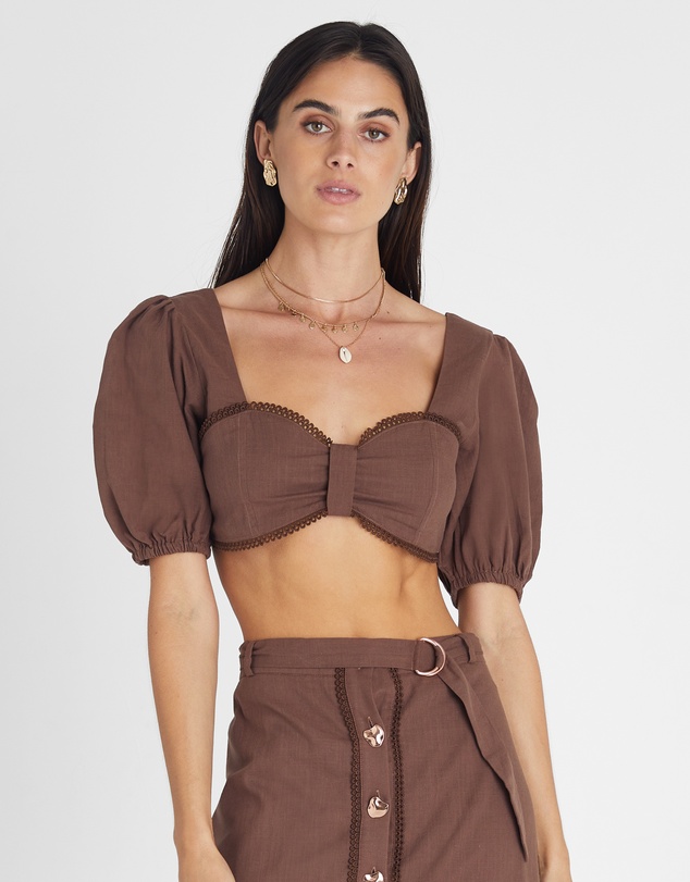 Heaven Australia - Garnet Lace Crop