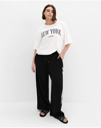 City Chic - Oversized NY Tee