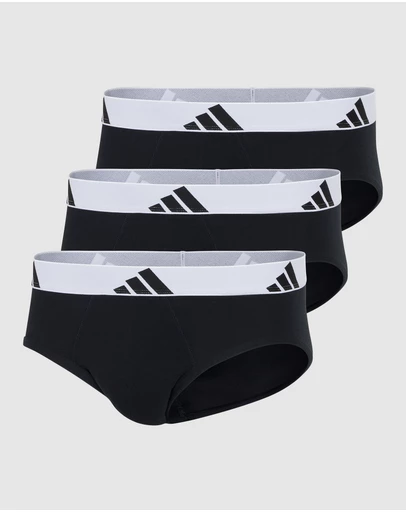 adidas Sportswear - 3 Pack Active Flex Cotton Brief Underwear