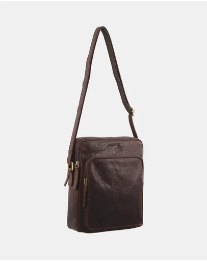 Pierre Cardin - Pierre Cardin Leather Unisex Cross Body Bag