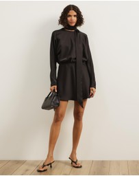 Atmos&Here - Dani Scarf Satin Mini Dress