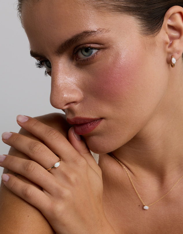 Michael Hill - Australian Opal East-West Ring in 10kt Yellow Gold