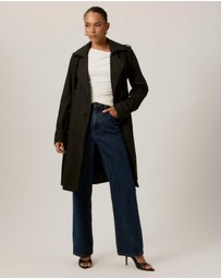 Tussah - Ada Double Breasted Belted Trench Coat