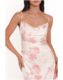Petal & Pup - Sandrine Midi Dress - Pink Floral