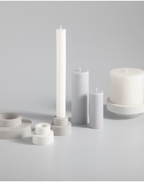 porter green - escc medium pillar candle soy-blend unscented candles