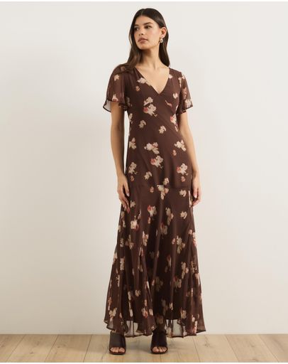 Chocolate Blurred Floral