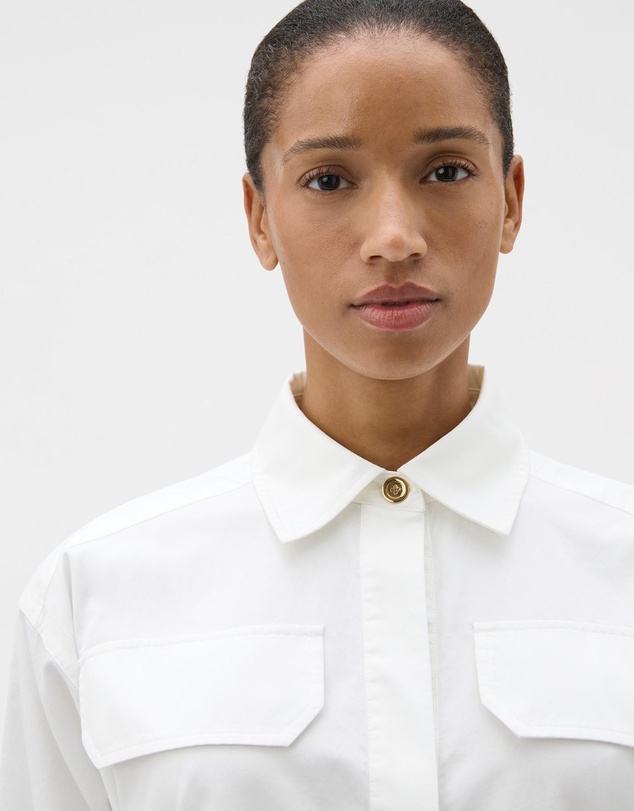 Oroton - Button Detail Shirt Dress