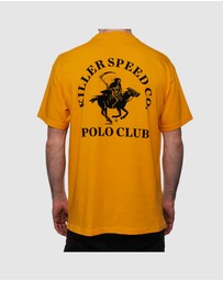 Killer Speed Co. - Killer Speed Co. Men Polo Reaper Tshirt Relaxed Fit Crew Neck Gold