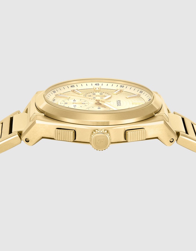 Fossil - Everett Gold Tone Analogue-Chronograph Watch