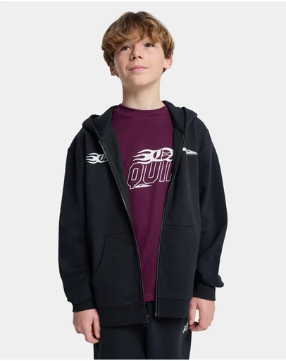Quiksilver - Boys 8 to 16 Mercury Trident Zip Up Hoodie