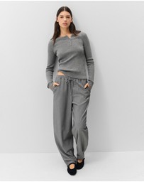 UNISON - Wool Henley Knit
