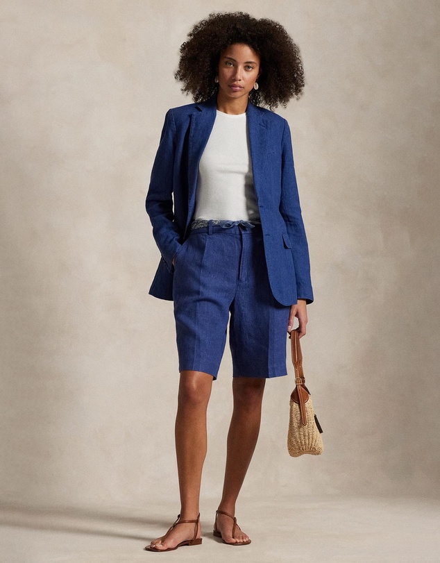 Polo Ralph Lauren - Long Pleated Linen Shorts