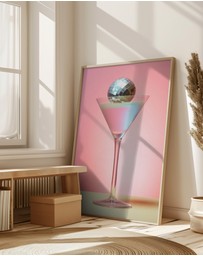 Olive et Oriel - Disco Martini 2 by Andreas Magnusson Art Print