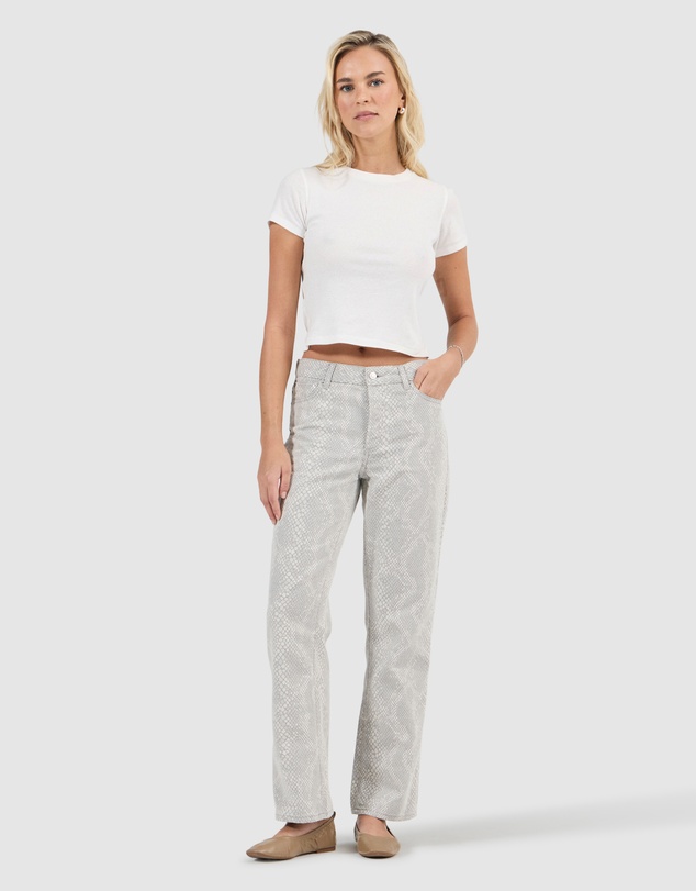 Rolla's - 90'S Boyfriend Jean - Python