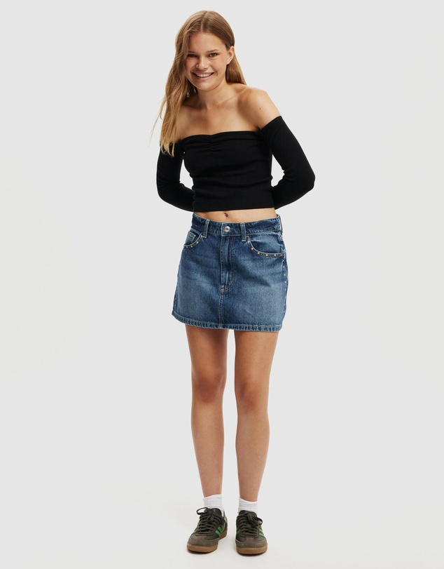 Cotton On - Everfine Gather Bust Long Sleeve