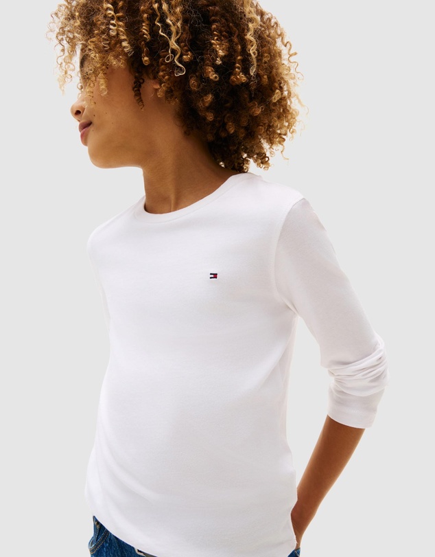 Tommy Hilfiger - Basic Crew Knit Long Sleeve T-Shirt - Teens