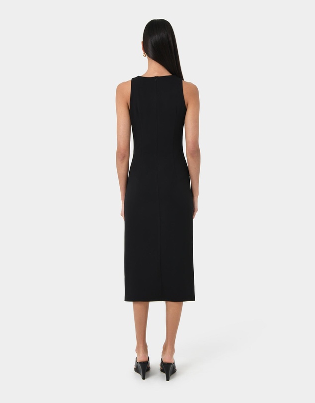 Forcast - Leah Side Ruched Midi Dress
