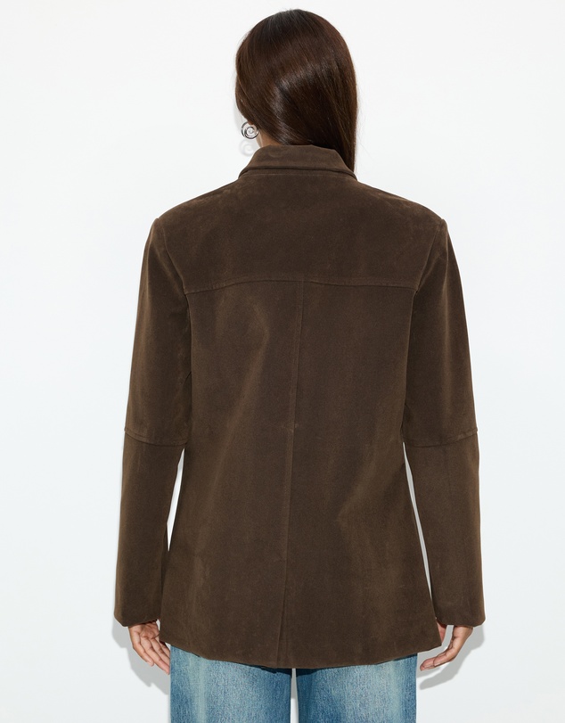 Dazie - Hallie Faux Suede Tailored Blazer